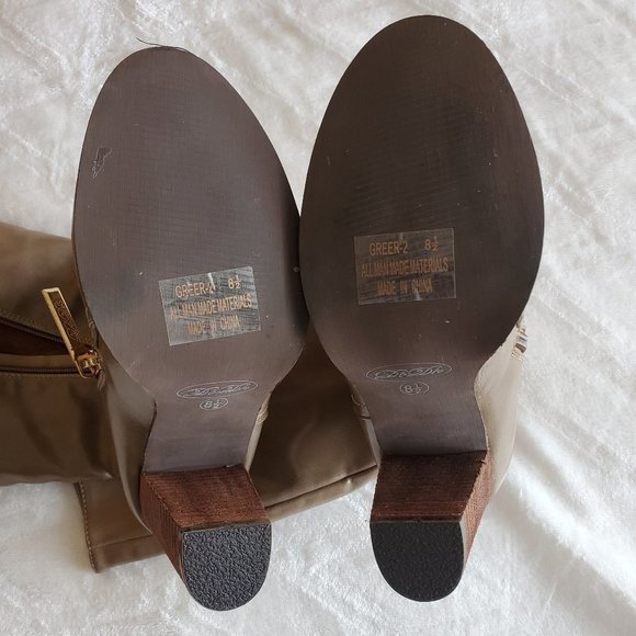 XX SOLD XX dbDk Knee high block chunky heel riding boots - Picture 4 of 5